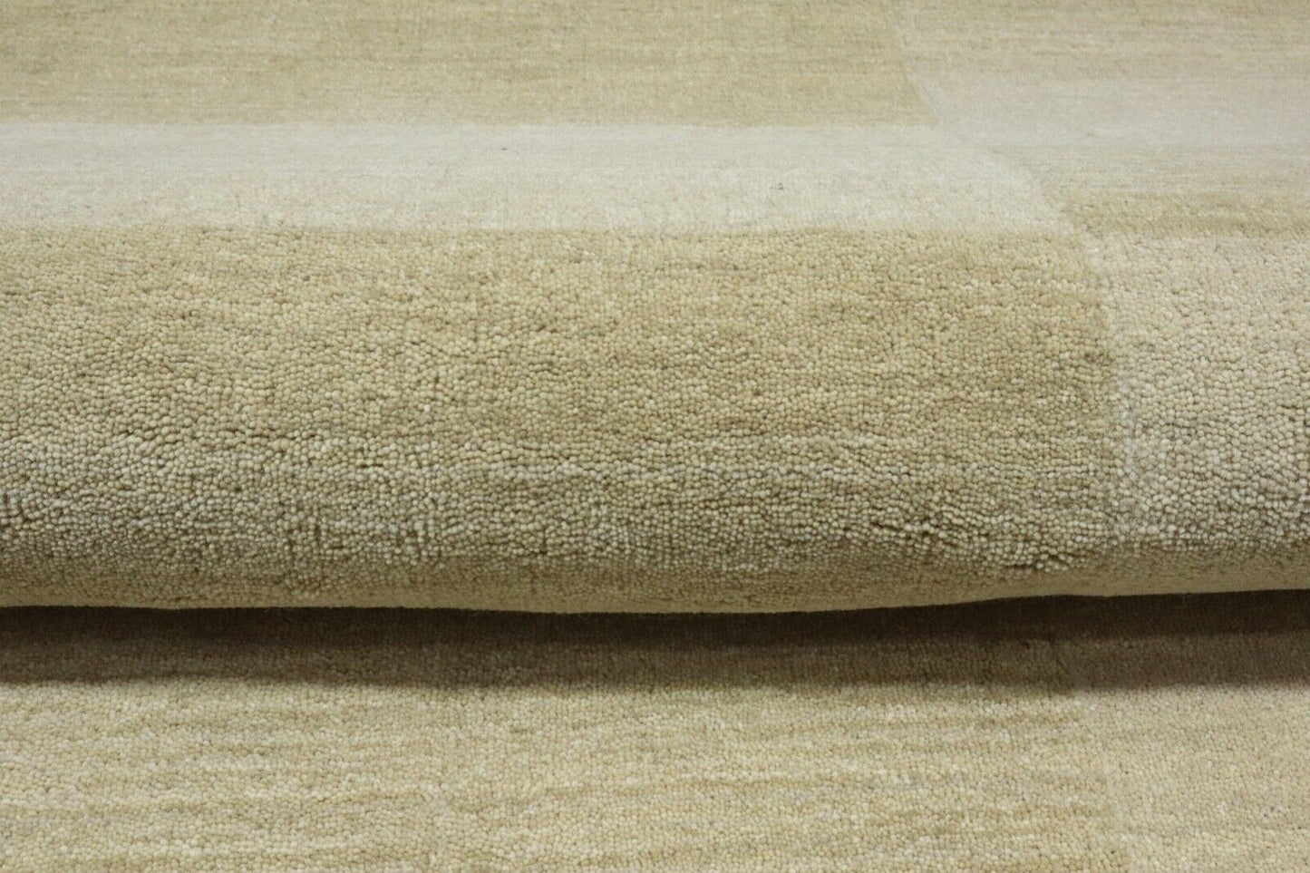 Beige Teppich 100% Wolle 120X180 cm Handarbeit Handgetuftet T963