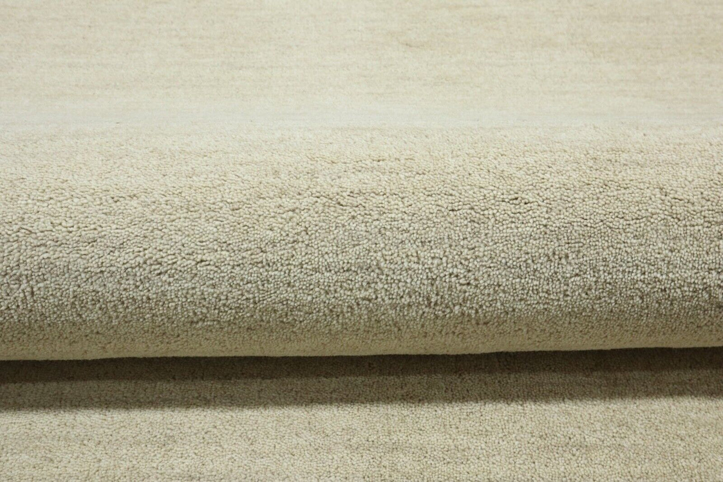 Teppich 100% Wolle 120X180 cm Handarbeit Beige Handgetuftet T971