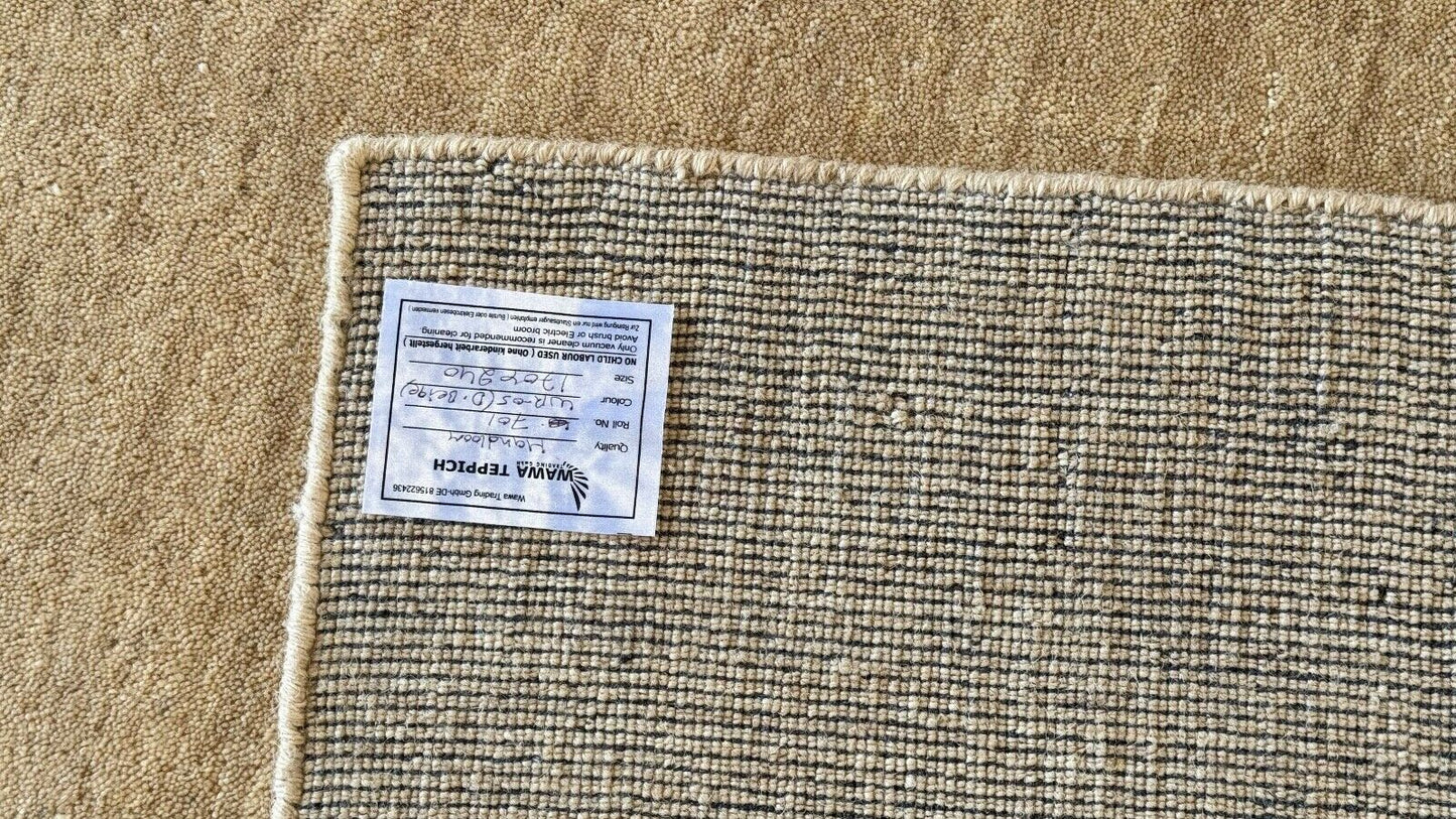 Gabbeh Teppich 100% Wolle Beige Handgefertigt 170X235 cm Orientteppich Pr