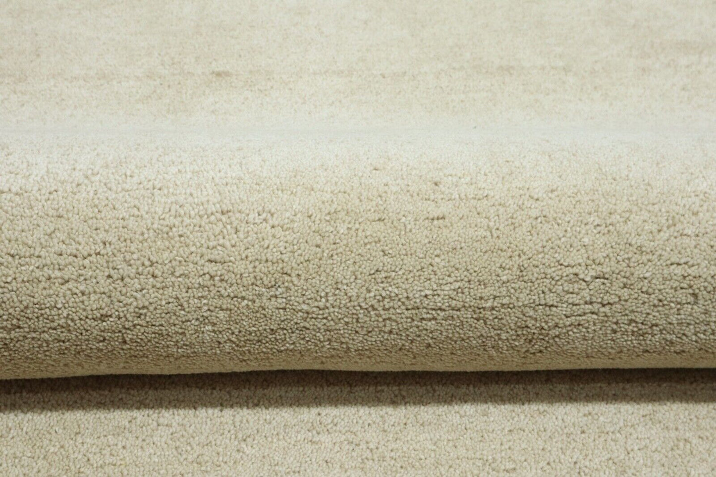 Beige Teppich 100% Wolle 160X230 cm Handarbeit Handgetuftet T945