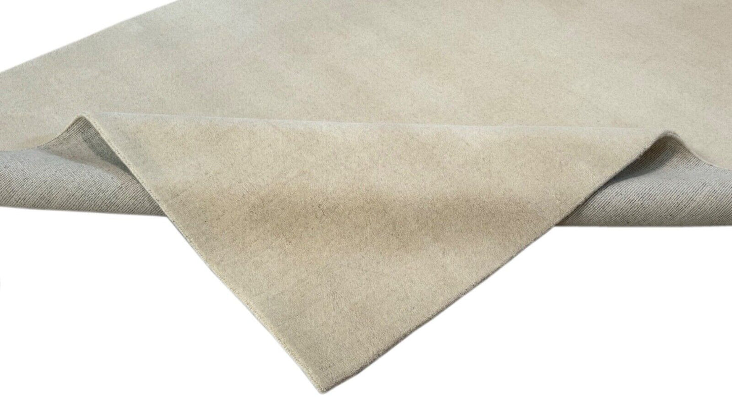 Beige Naturfarbe Teppich 100% Wolle Handgewebt Schurwolle modern robust 170x240