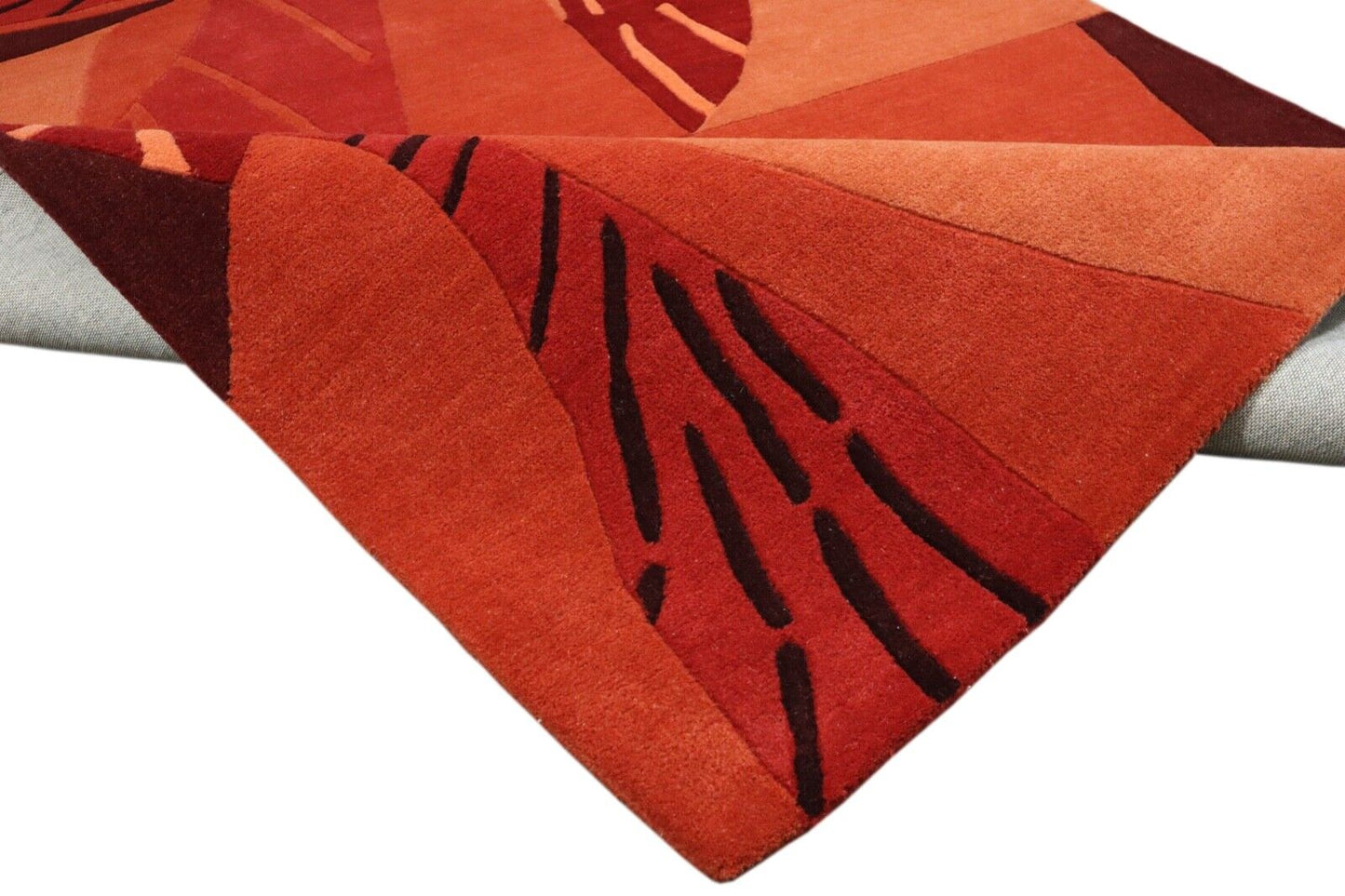 Orange Wolle Teppich Handgetuftet Modern 160X230 cm Handarbeit T924