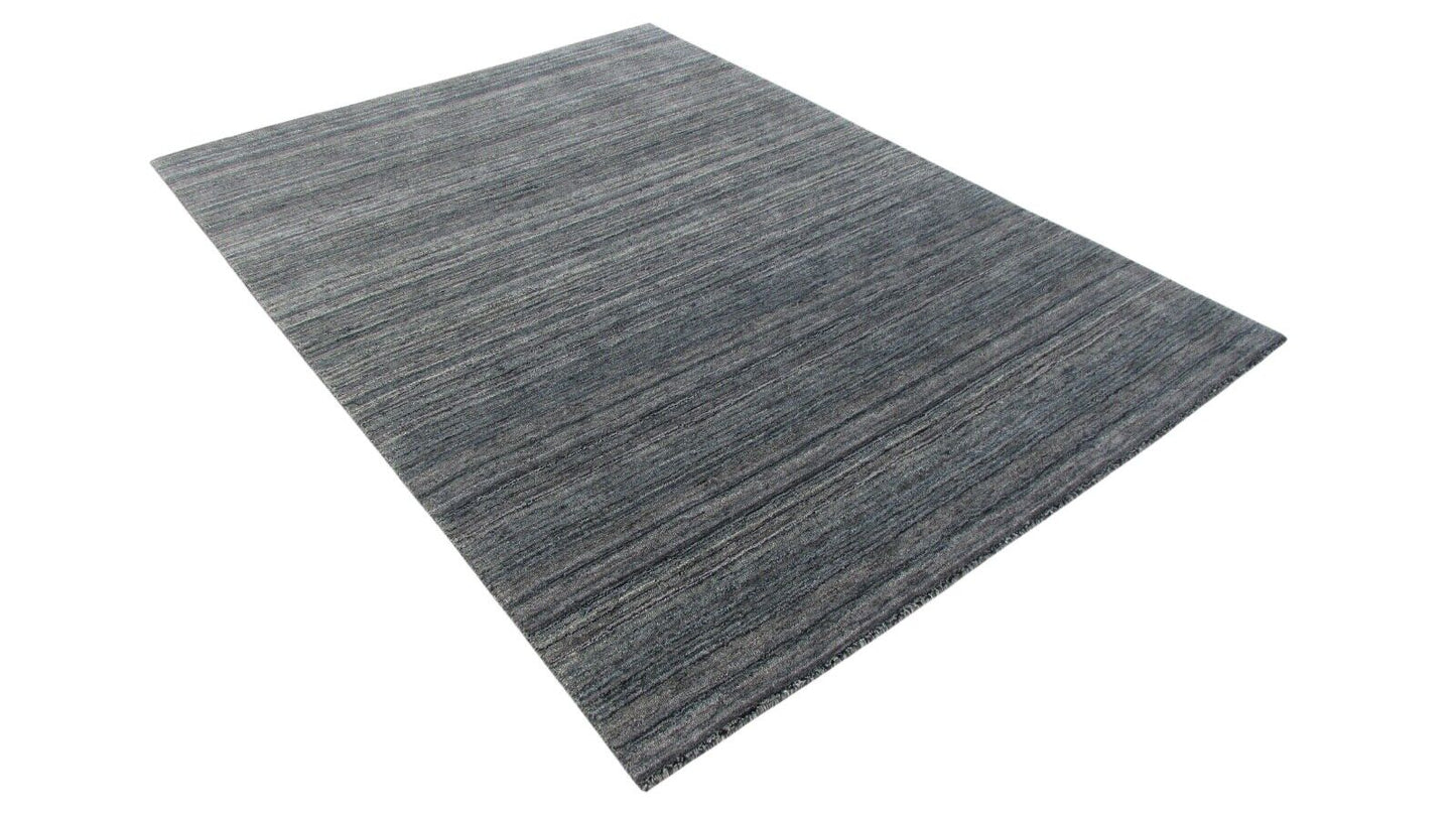 Gabbeh Teppich Grau 100% Wolle Orientteppich Handgefertigt 170X239 CM HL176