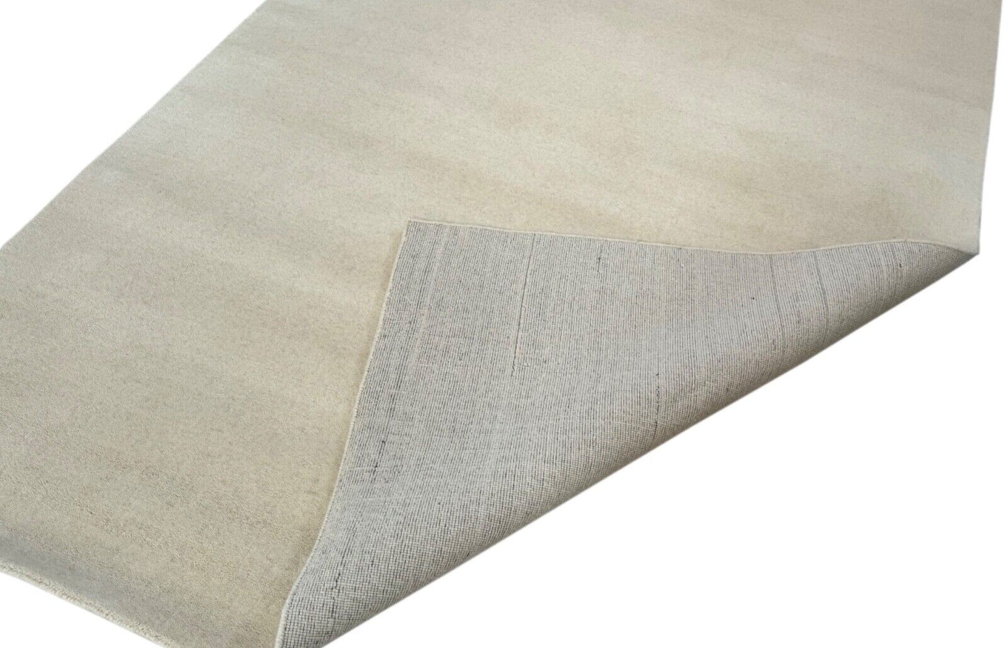 Beige Naturfarbe Teppich 100% Wolle Handgewebt Schurwolle modern robust 170x240