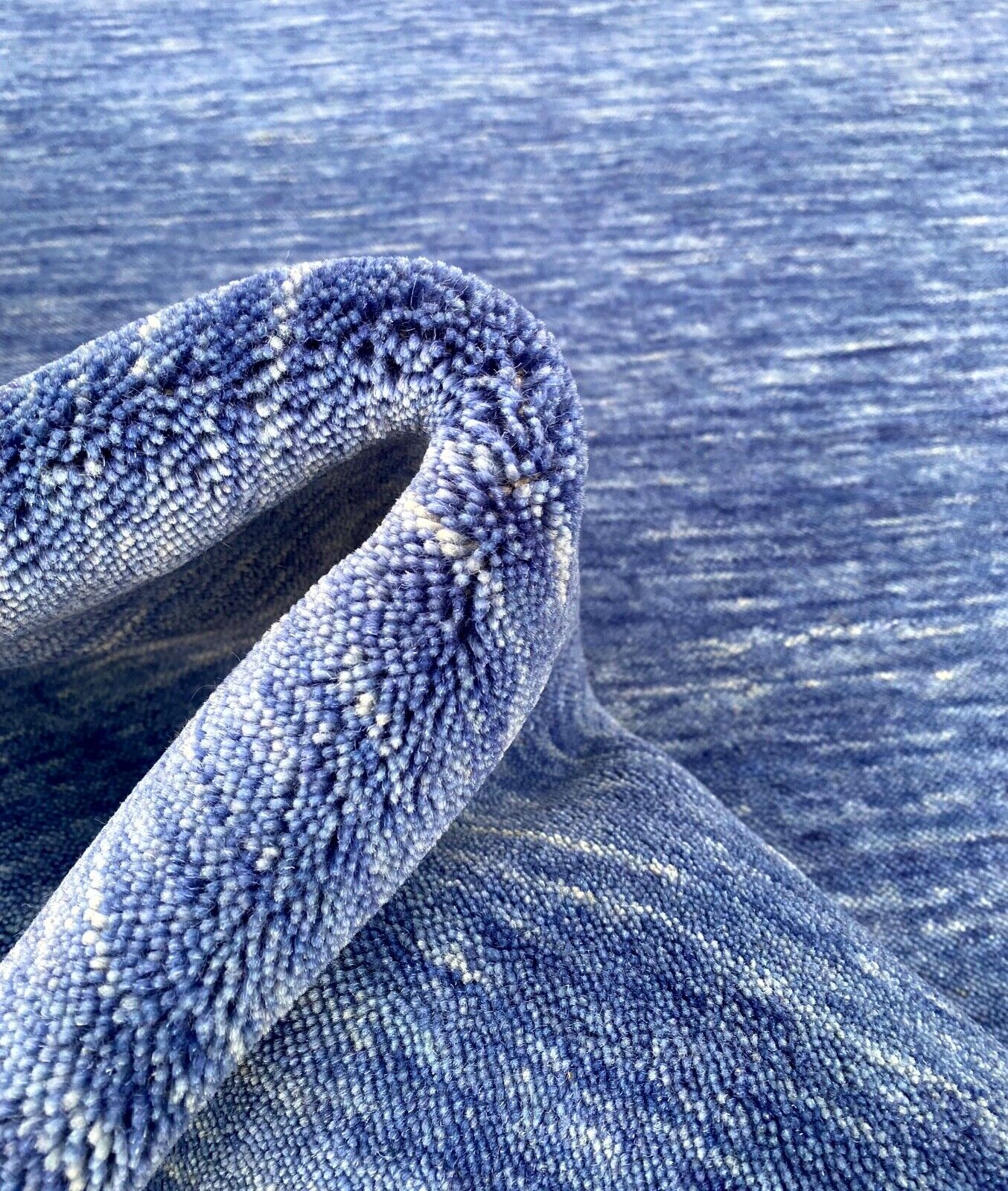 Lila Teppich 100% Wolle 170x240 cm Handgewebt Gabbeh Orientteppich ac10