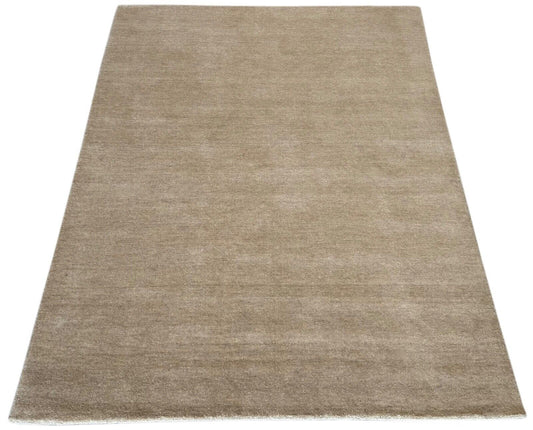 Gabbeh Teppich 100% Wolle Beige Handgefertigt 170X235 cm Orientteppich Pr