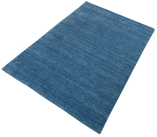 Orientteppich Gabbeh 100% Wolle Blau 7 Größen Handgefertigt Teppich G-079