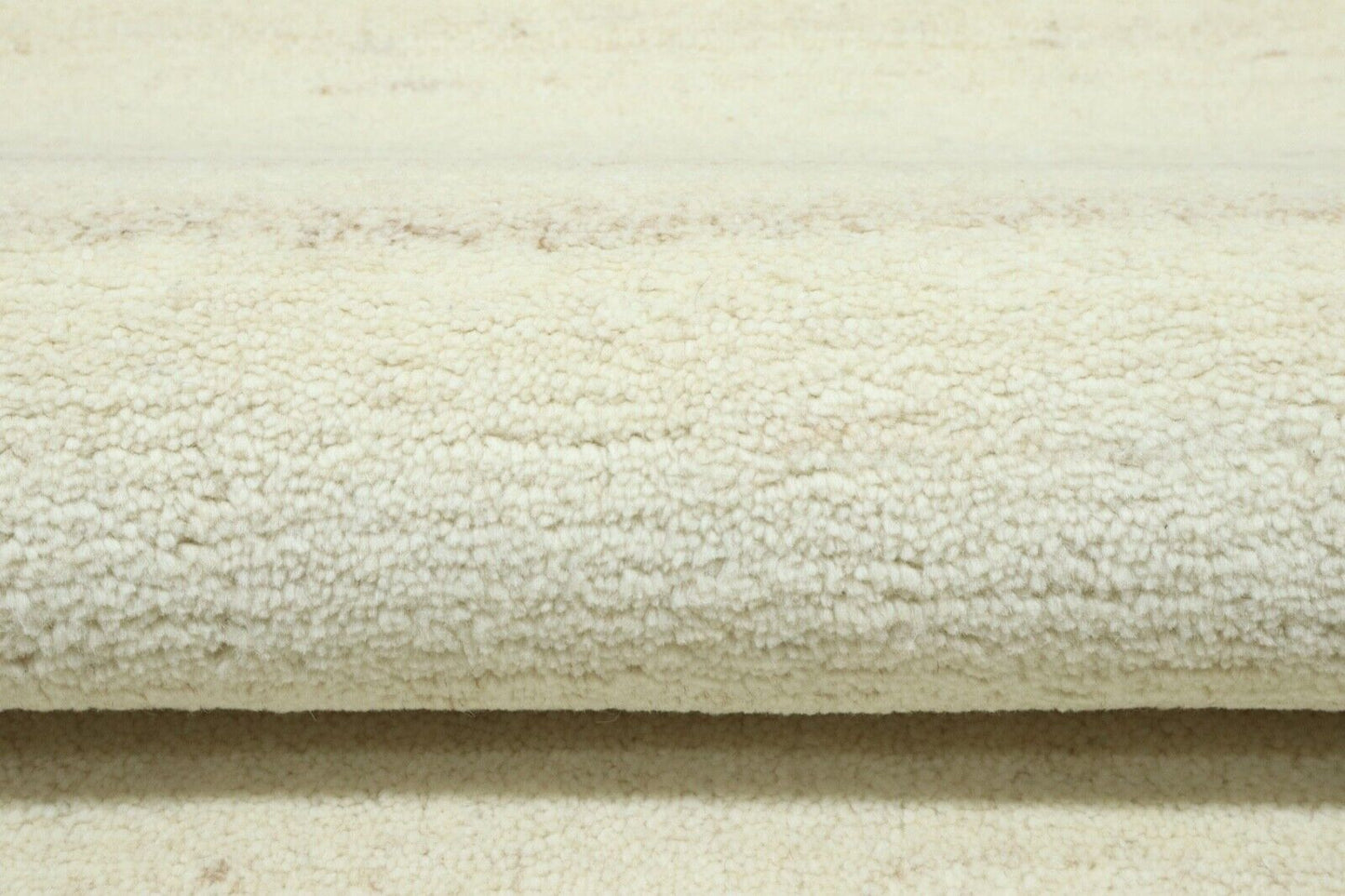 Gabbeh Teppich 100% Wolle 70X140 cm Handarbeit Beige Grau Handgetuftet T1032