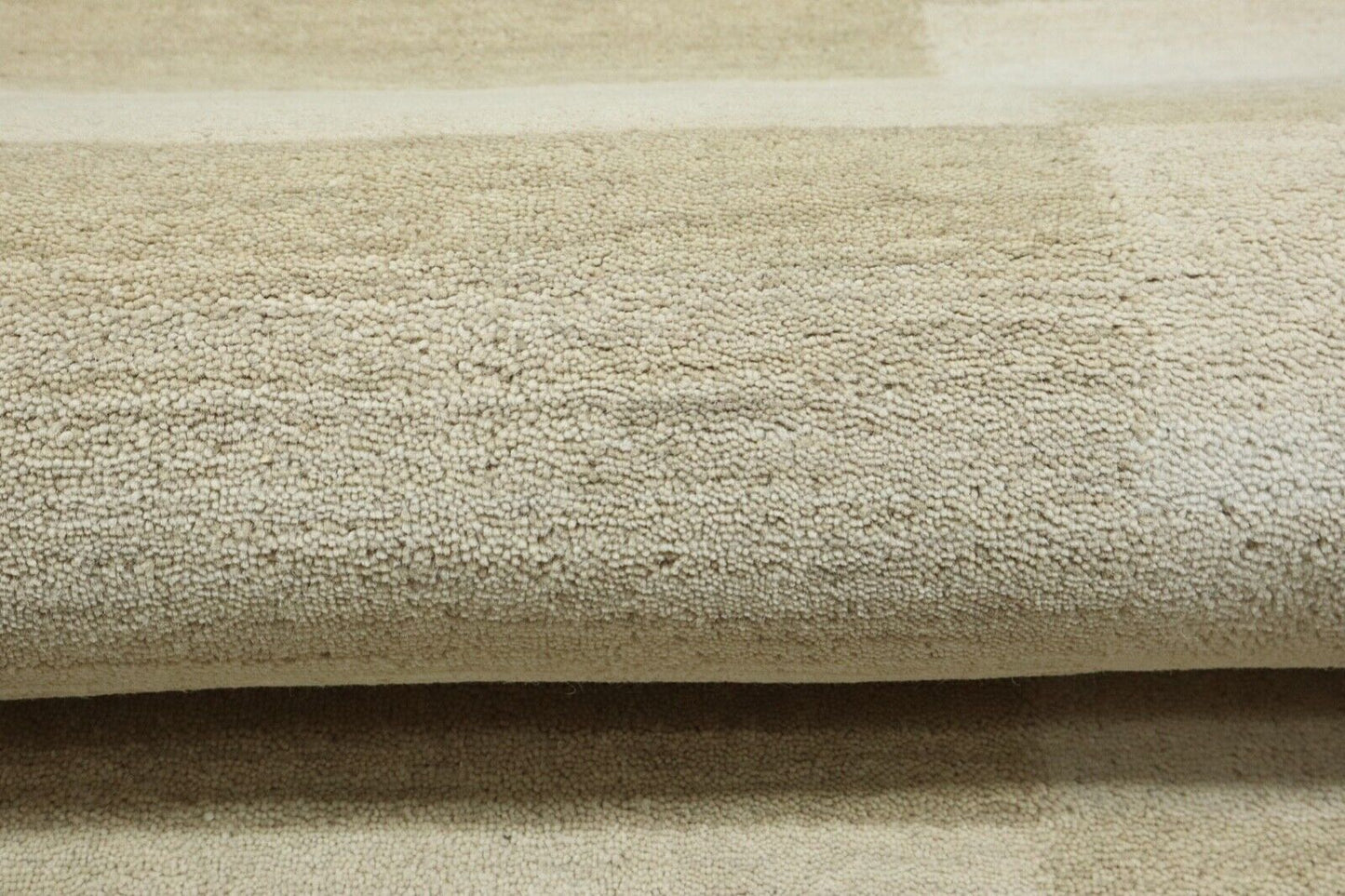 Gabbeh Teppich 100% Wolle 70X140 cm Handarbeit Beige Handgetuftet T1027