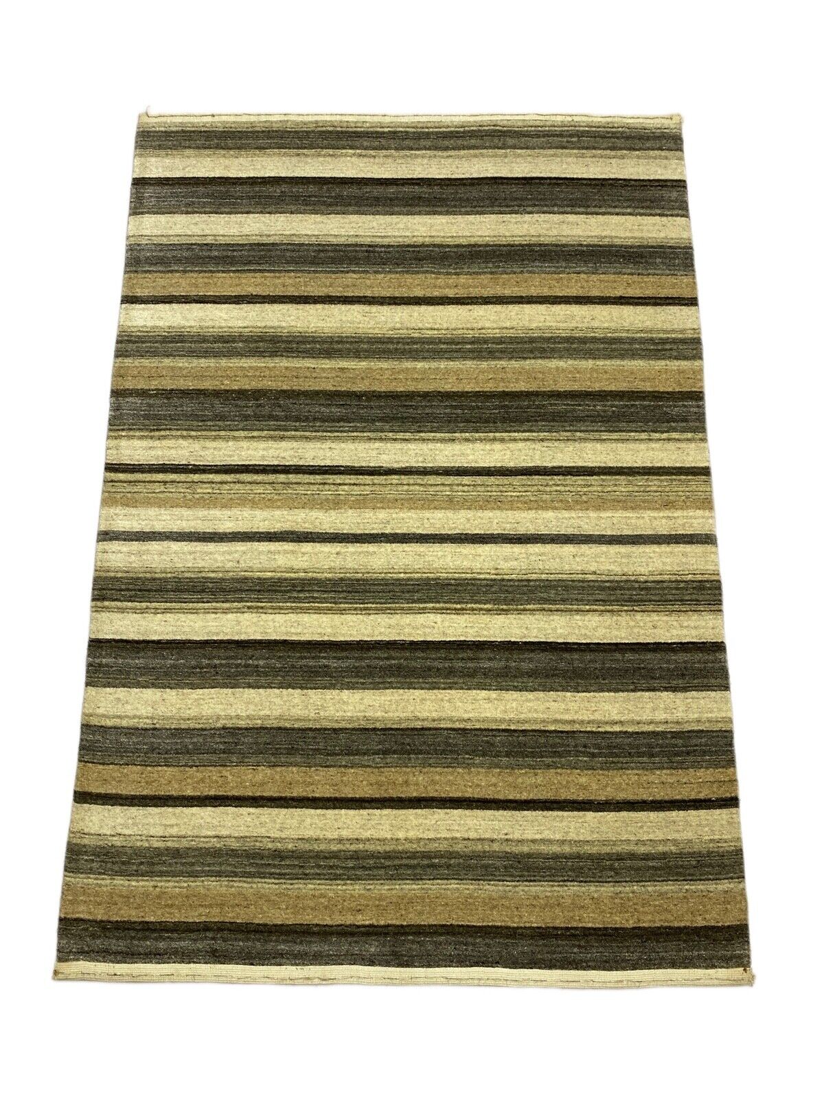 Teppich Braun Beige Schwarz 100% Wolle Gabbeh lori Handgewebt 120x170 cm S48