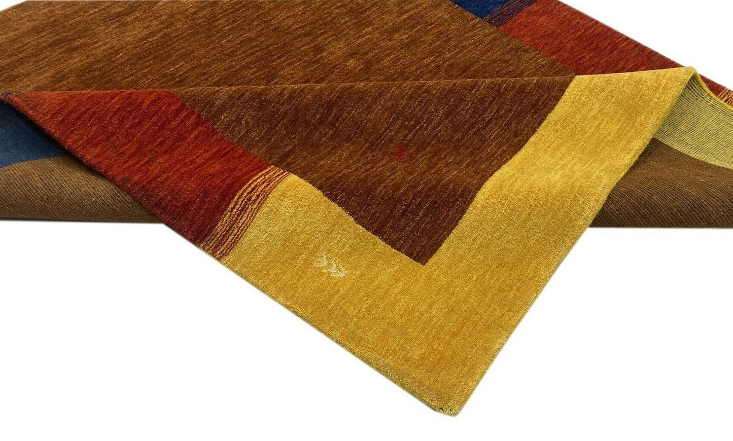 Gabbeh Braun Teppich 100% Wolle 180x230 cm Beige Rot Handgewebt wr91