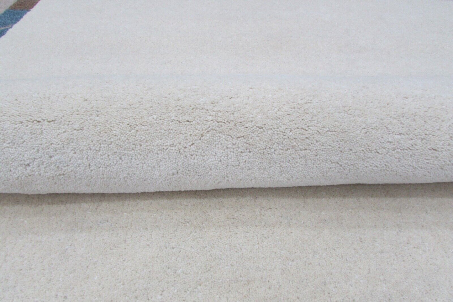 Teppich 100% Wolle Beige 160X230 cm Blau Grau Braun Wolle Handgetuftet T816