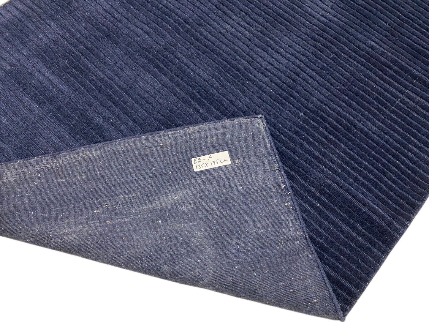 Gabbeh Blau Teppich Handgewebt 100% Wolle Lori Buff Debbich 135x185 cm E2 Pr25