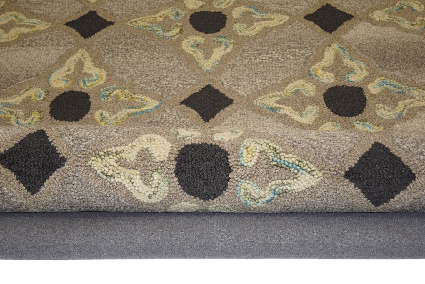 Designer Teppich 150X240 CM Handarbeit ~ 100% Wolle - Handgetuftet Loop
