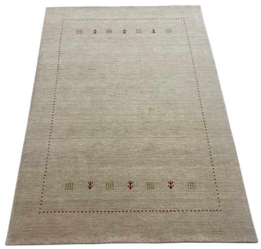 Gabbeh Teppich 100% Wolle Beige Handgefertigt 170X240 cm Loom Lori WR141