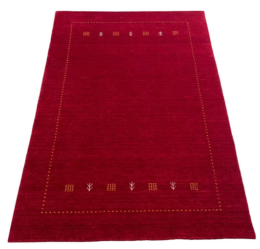 Gabbeh Teppich 100% Wolle Rot Handgefertigt 170X240 cm Loom Lori WR142