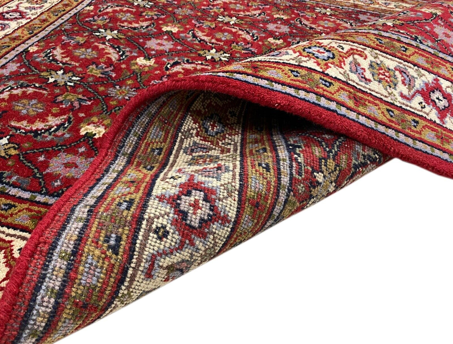 Rot Teppich Wolle Handgeknüpft Orientteppich 100% Schurwolle 155X245 cm D16