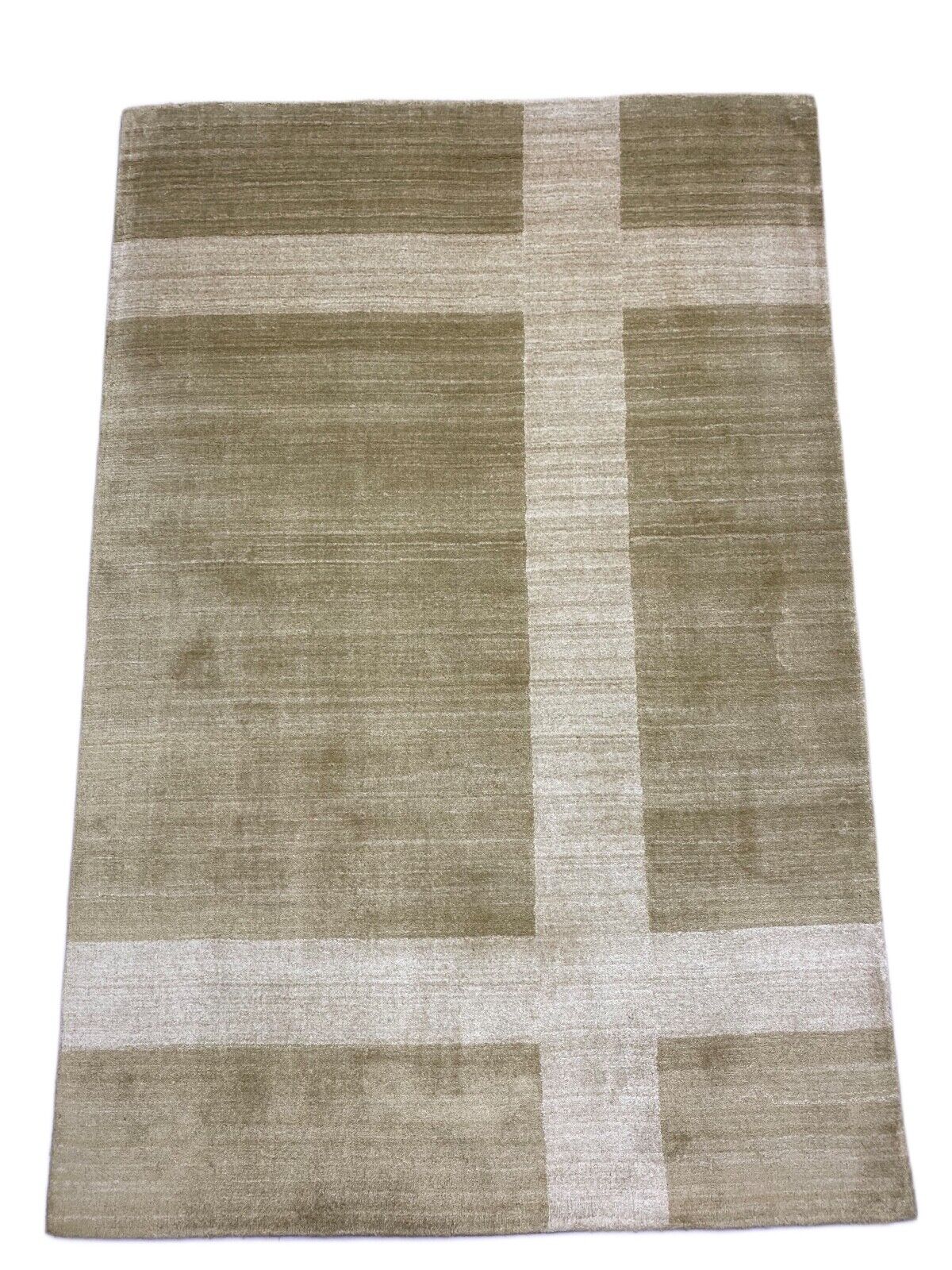 Teppich Gabbeh Beige 100% Wolle lori Handgewebt 120x180 cm S70