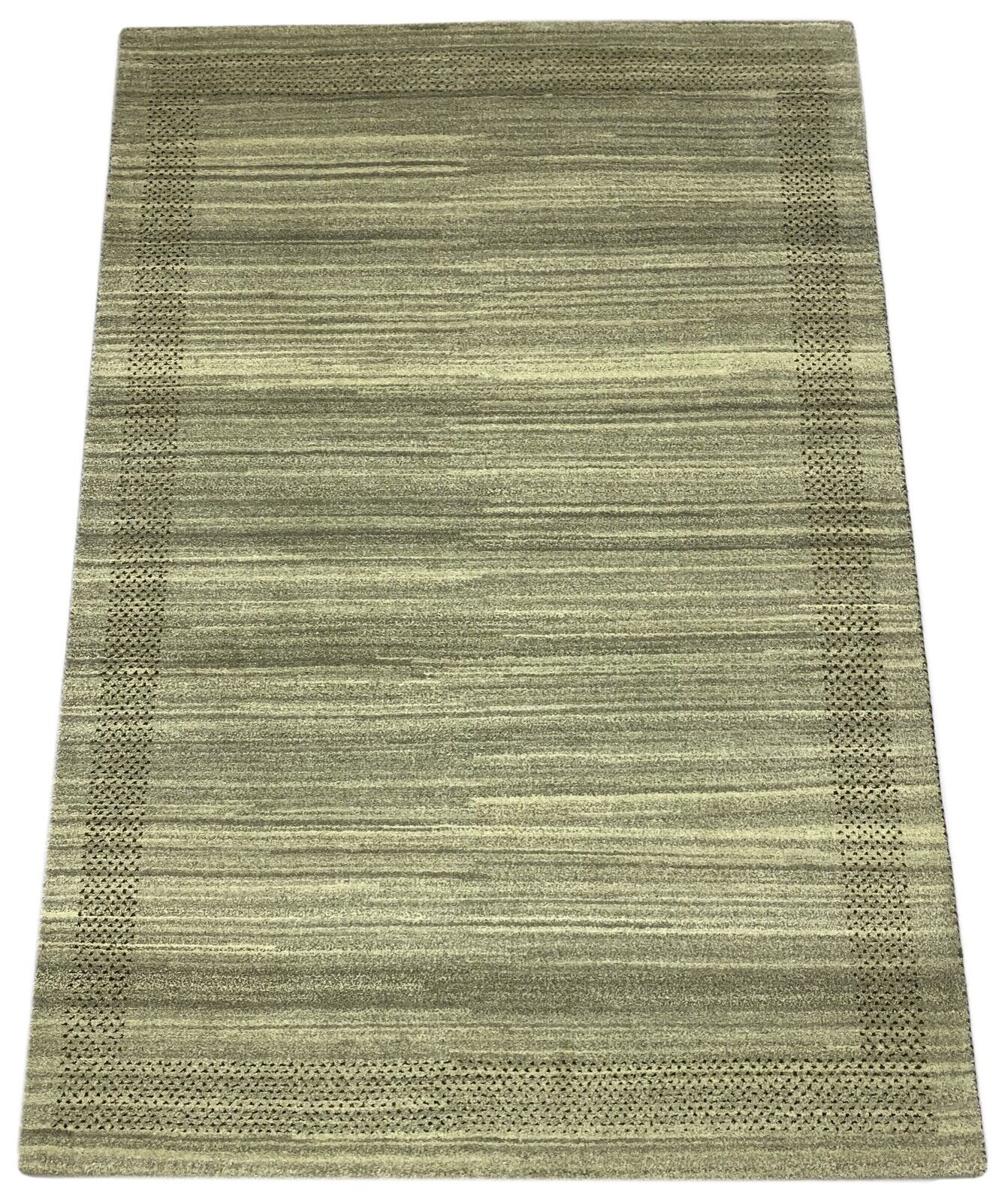 Wohnzimmer Gabbeh Teppich 100% Wolle Beige elfenbeinfarbe 166x240 cm WR28