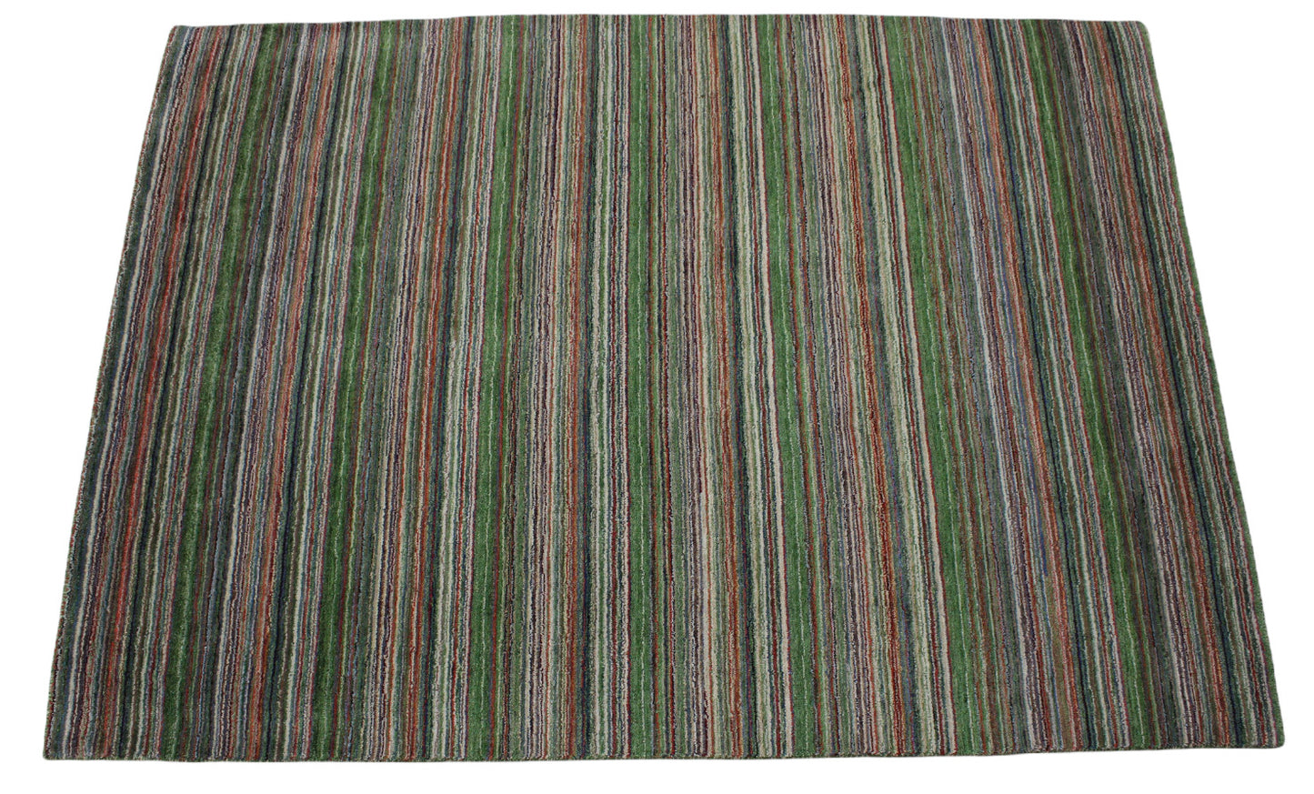 Gabbeh Teppich Grün 100% Wolle Orientteppich Handgefertigt 170X240 CM HL177