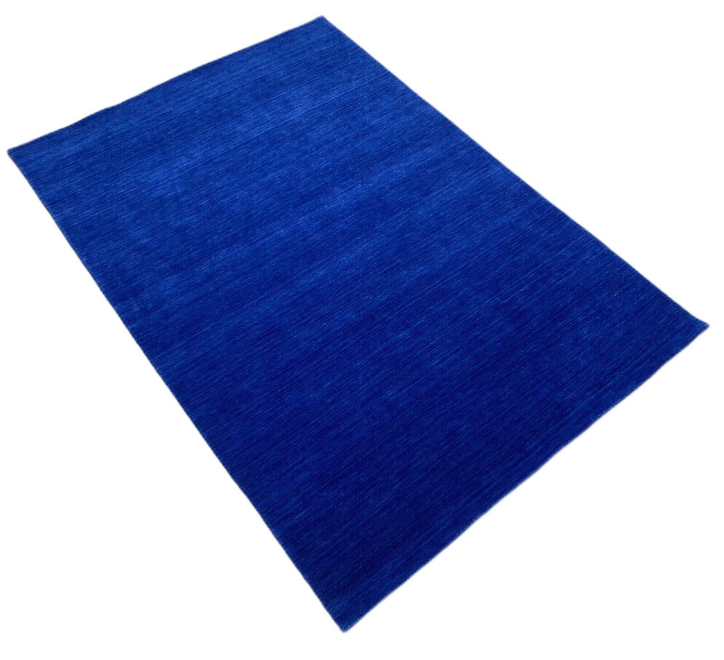 Lila Blau Teppich 100% Wolle Gabbeh 170x240 cm Handgewebt einfarbig WR134