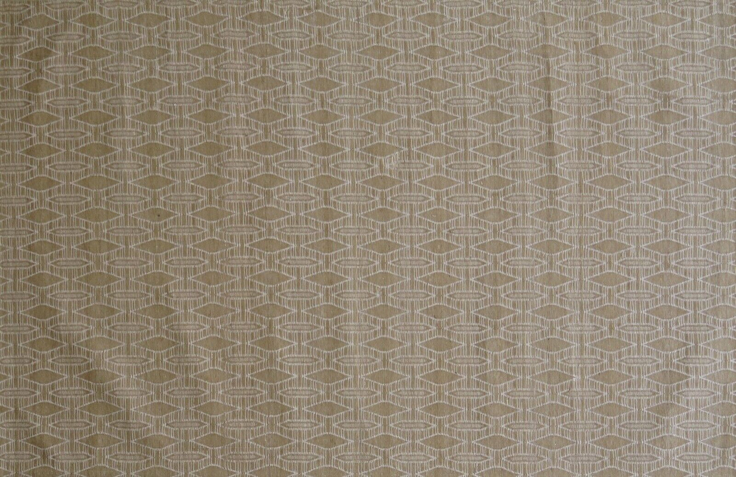 Teppich Flachgewebe Jacquard Beige Viskose Baumwolle 150x240 cm Debbbich JST16