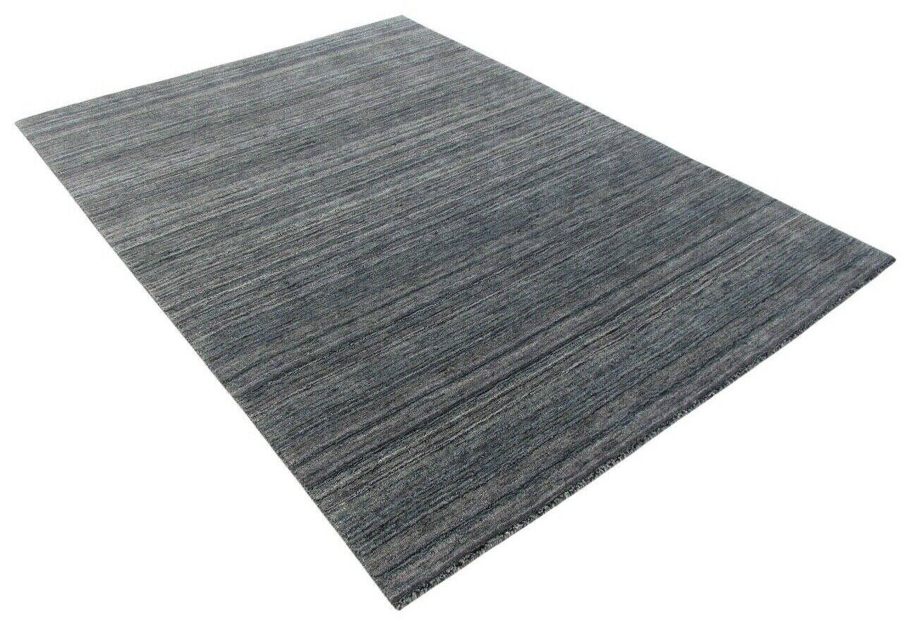 Gabbeh Teppich Grau 100% Wolle Orientteppich Handgefertigt 170X240 CM HL176