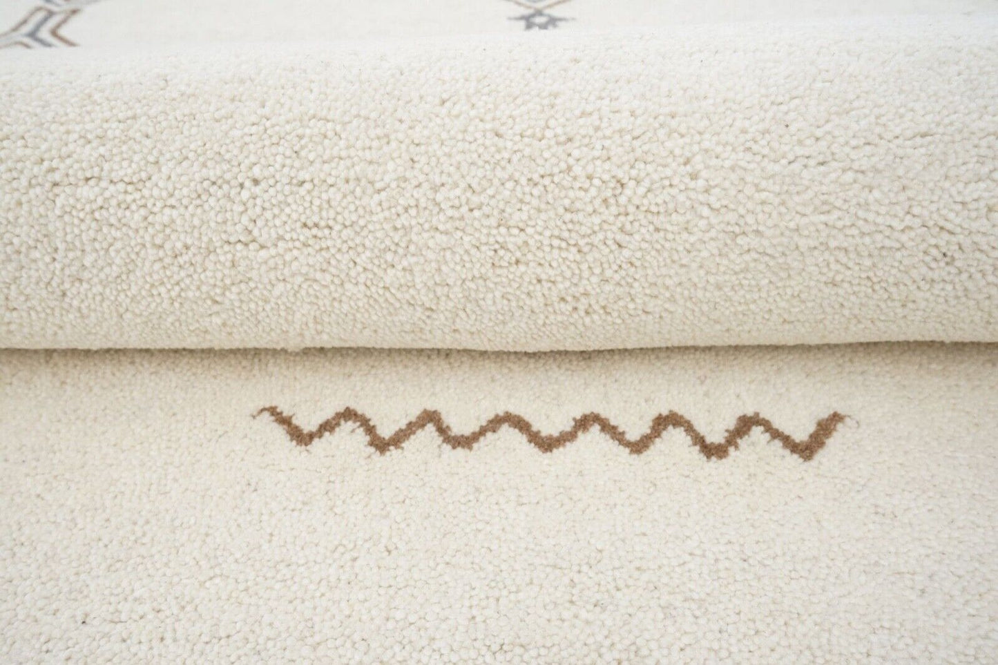 Gabbeh Beige 160X230 cm Teppich 100% Wolle Orientteppich Handgetuftet HT386