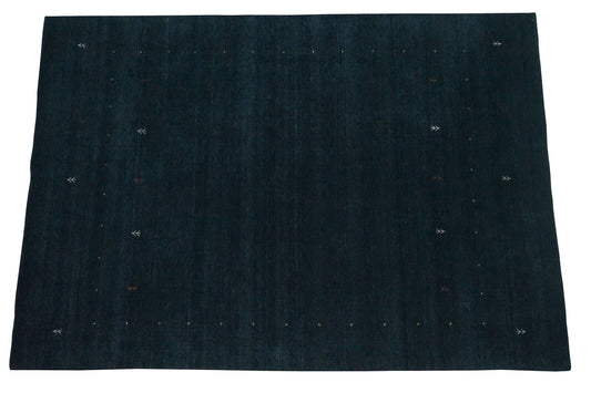 Blau Gabbeh Teppich 100% Wolle 170x240 cm Orientteppich Handgewebt Lr466