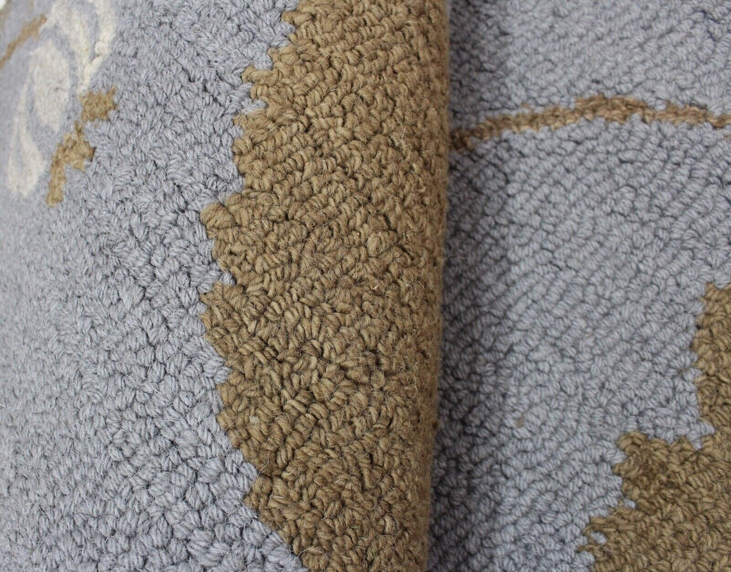 Teppich 100% Wolle Türkis Braun Orientteppich 150X240 cm Handgetuftet MH943