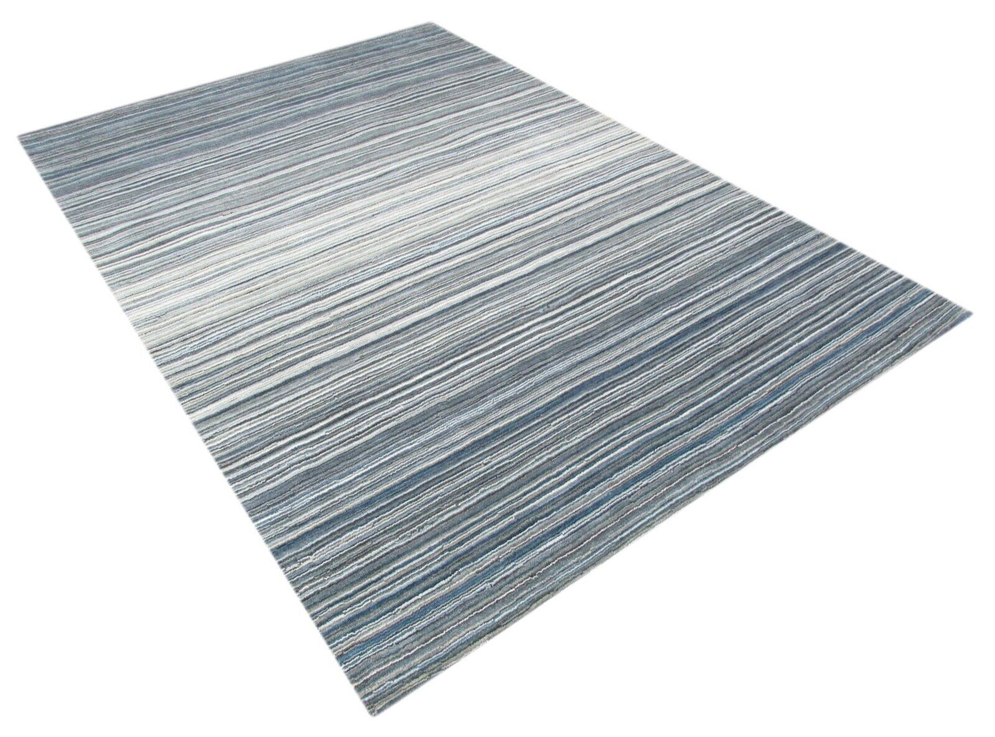 Mint Grün Teppich 100% Wolle 160X230 cm Beige Orientteppich Handgetuftet T825