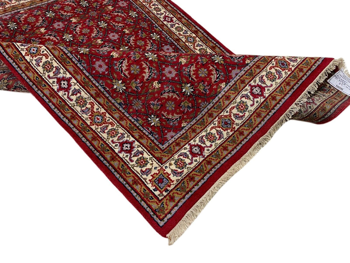 Rot Teppich Wolle Handgeknüpft Orientteppich 100% Schurwolle 155X245 cm D16