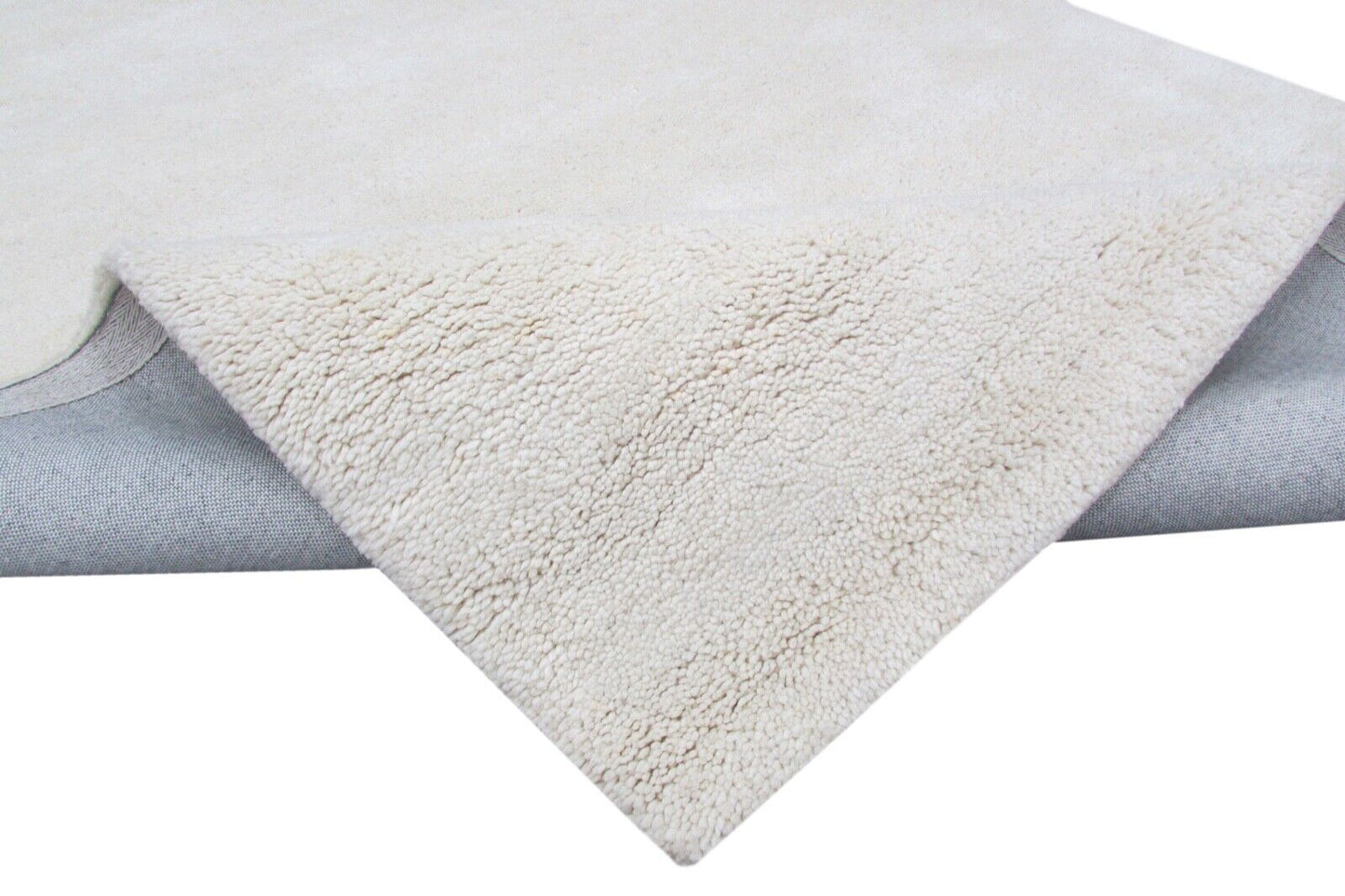 Teppich 100% Wolle 160X230 cm Beige Orientteppich Handgetuftet T800