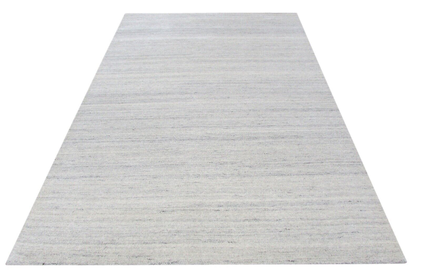 Beige Grau Teppich 100% Wolle 160X230 cm Handarbeit Handgetuftet T834