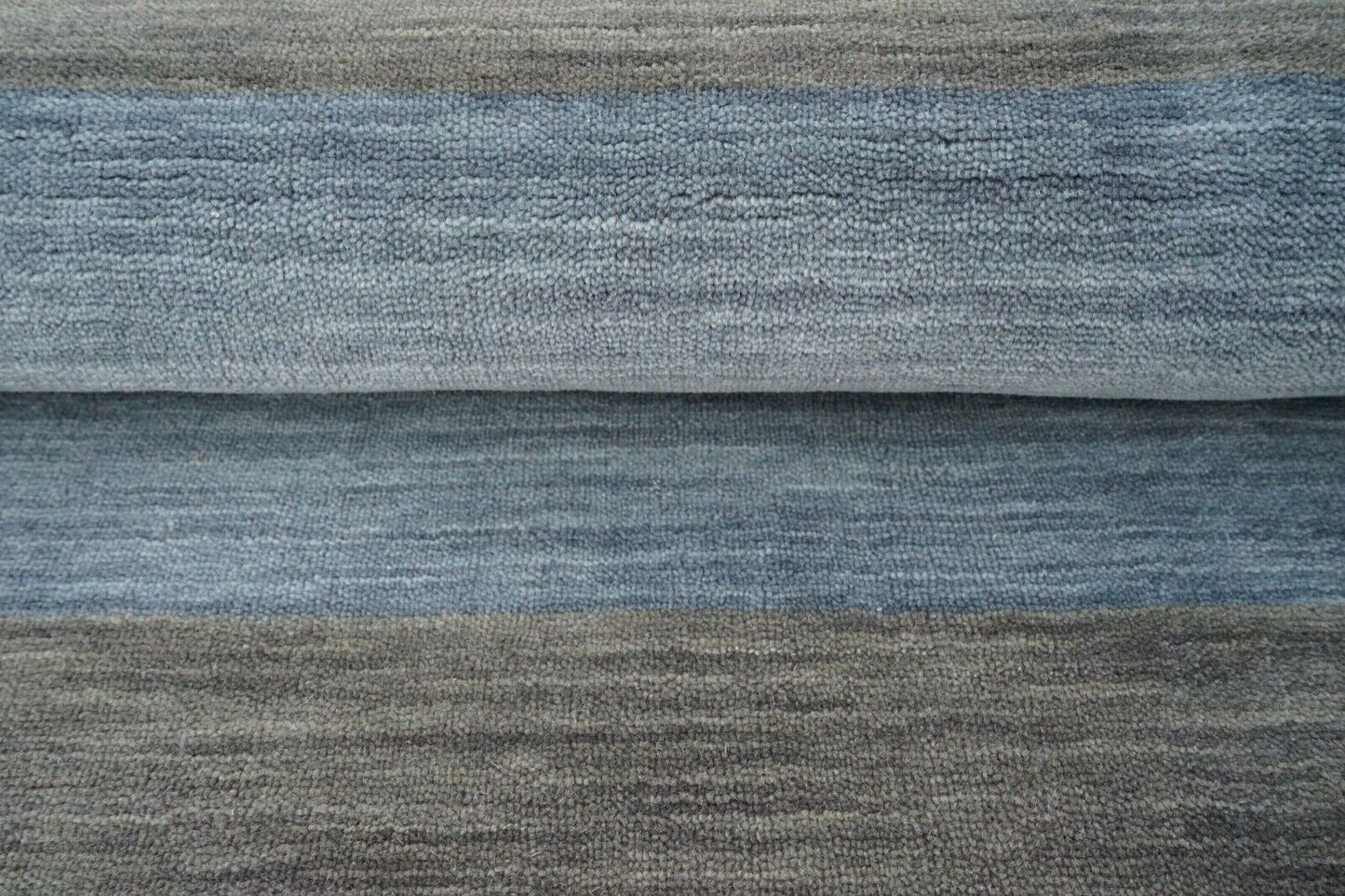 Blau Grau Beige Teppich 100% Wolle 160X230 cm Orientteppich Handgetuftet HT349