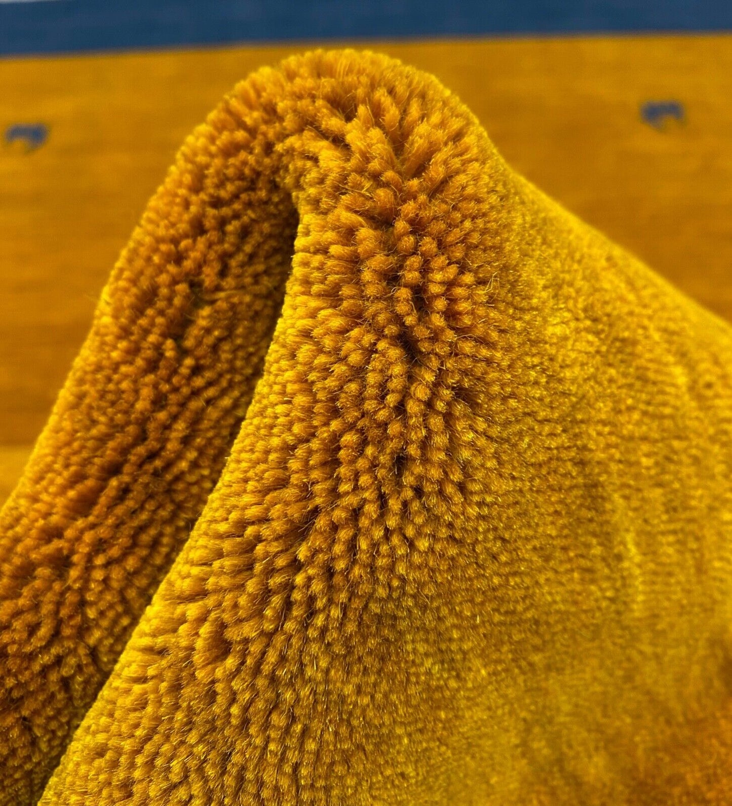 Gabbeh Teppich 100% Wolle 140x200 cm Gold Grün Rot Handgewebt Orientteppich Bunt