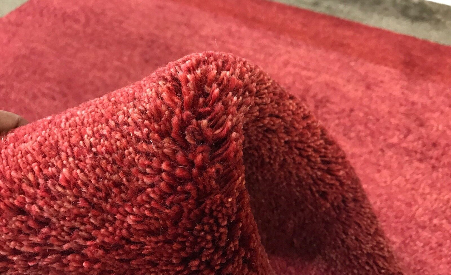 Orientteppich Gabbeh 100% Wolle Rot Teppich 120x180 cm Handgeknüpftet