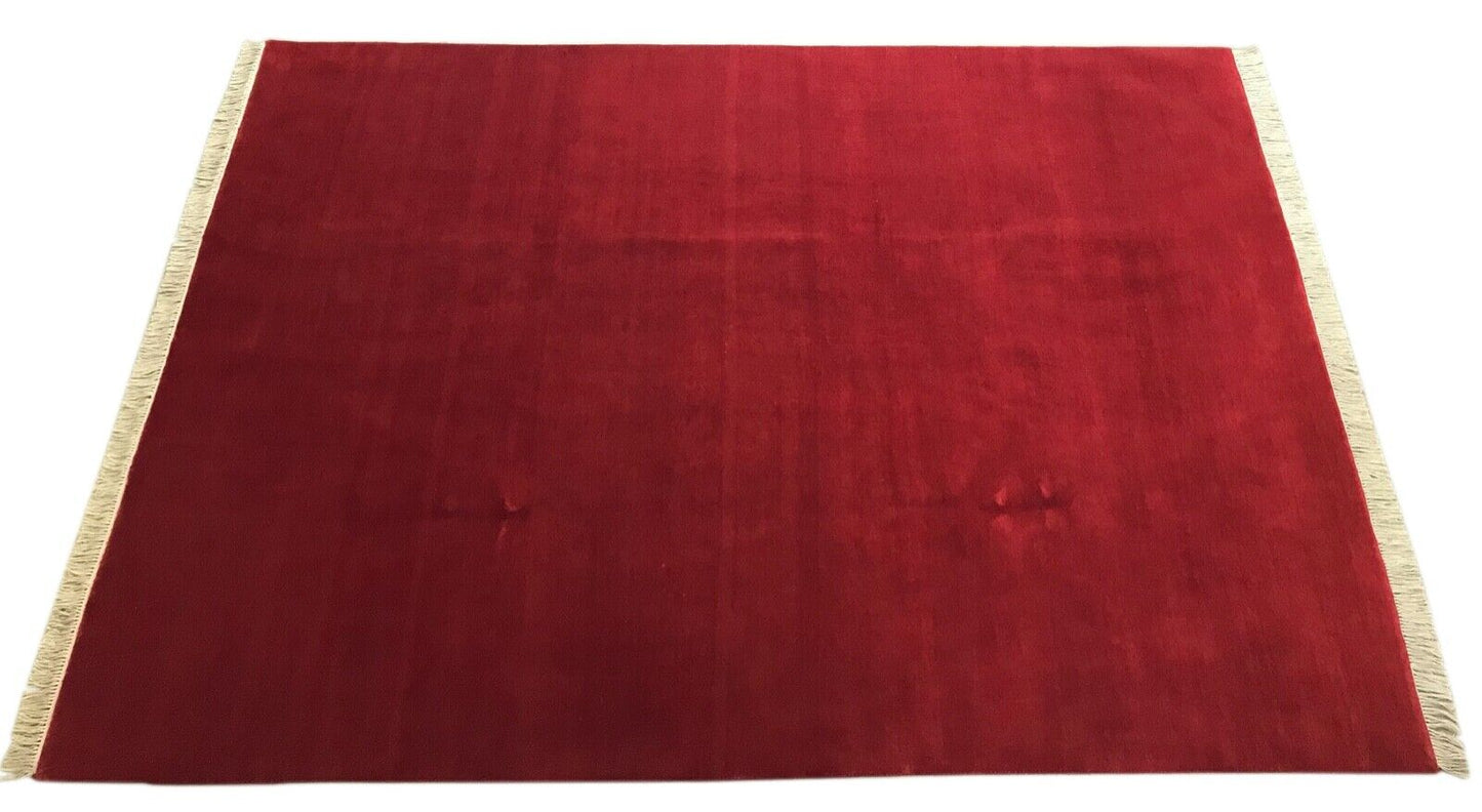 Orientteppich Handgeknüpft 172X244 CM Rot Teppich 100% Wolle Handarbeit