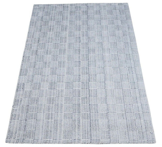 Teppich 100% Wolle Beige Grau 160X230 cm Orientteppich Handgetuftet HT365u