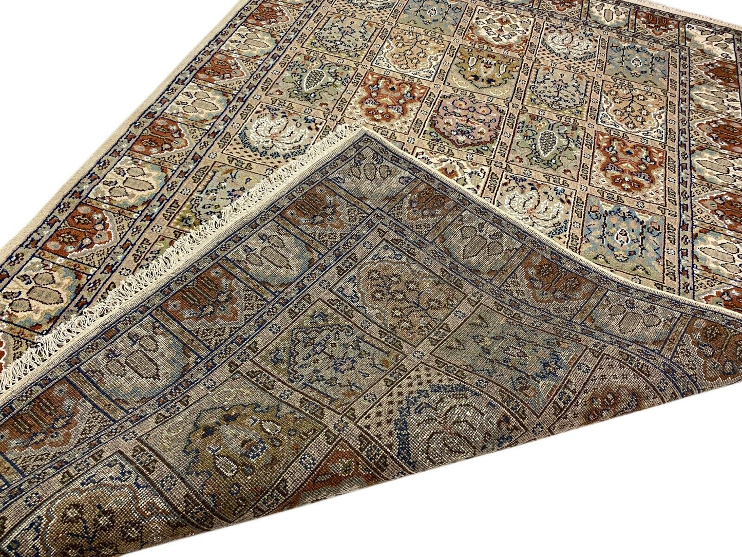 Beige pistachio Handgeknüpft Teppich 100% Wolle Orientteppich  230X300 cm B01