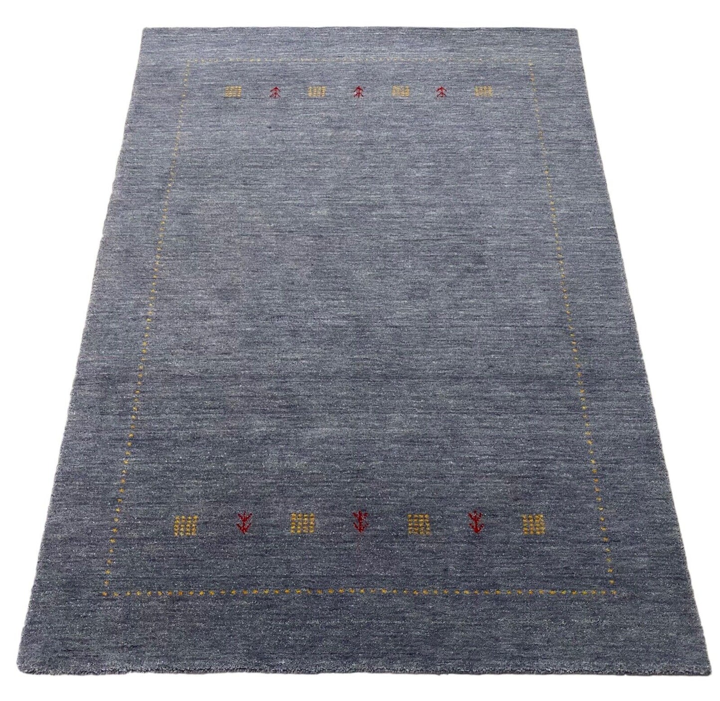 Gabbeh Teppich 100% Wolle Grau Handgefertigt 170X240 cm Loom Lori WR143