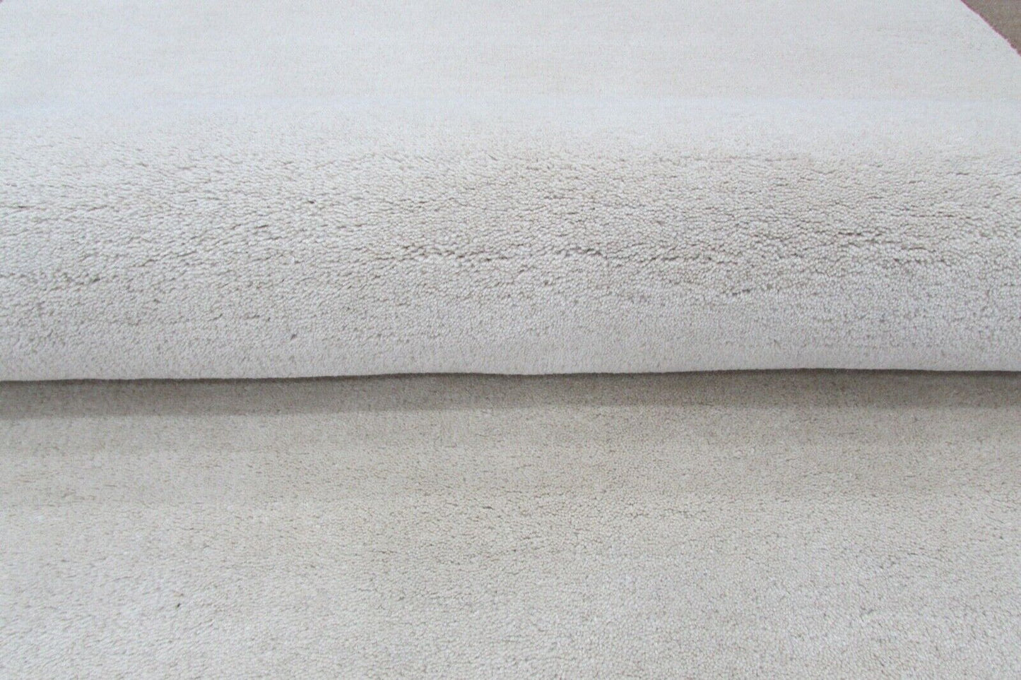 Teppich 100% Wolle Beige 160X230 cm Orientteppich Handgetuftet Nepal muster T858