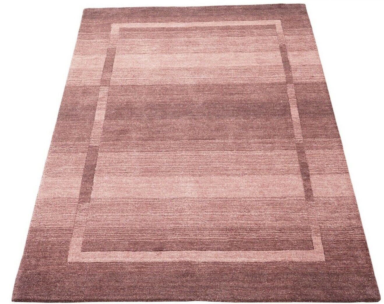 Rosa Zwiebel 160X230 cm Teppich 100% Wolle Orientteppich Handgetuftet HT183