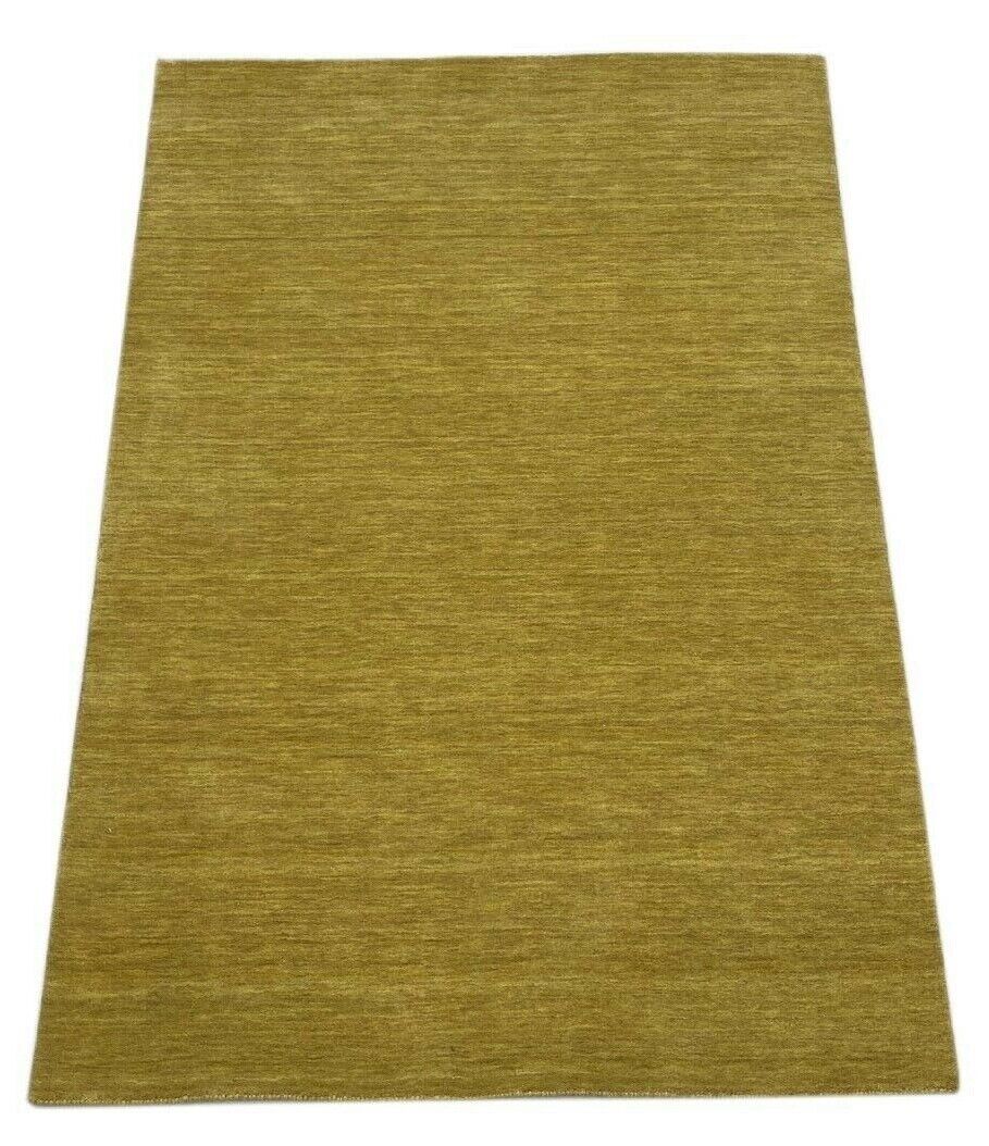 Gabbeh Teppich Dunkel Beige Gold 100% Wolle 170x240 cm Handgewebt Lori WR102
