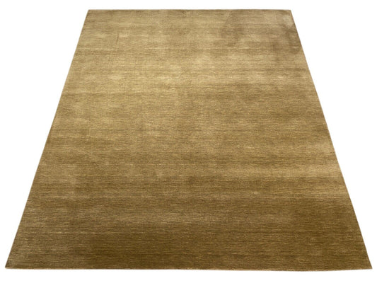 Gabbeh Beige Teppich 100% Wolle Handgewebt Loom Lori Debbich 240x290 cm