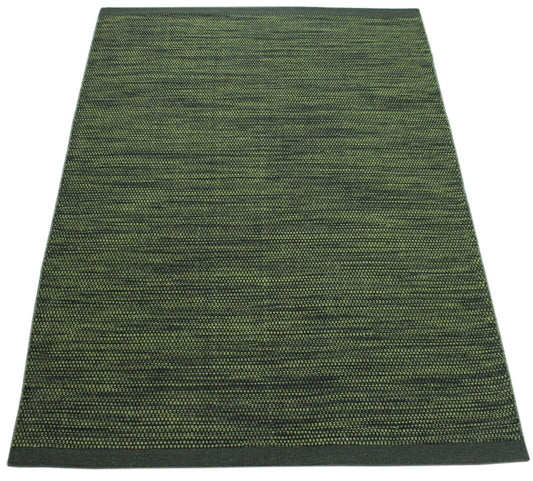 Grün Wohnzimmer 100% wolle Teppich  Flachgewebe 170x240 cm Kilim