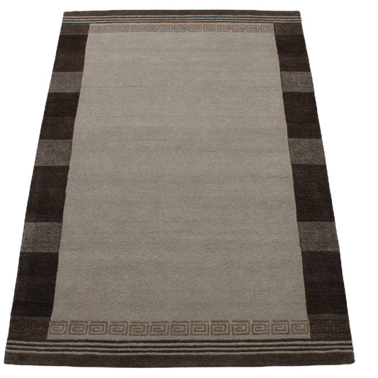 Teppich 100% Wolle Beige 160X230 cm Orientteppich Handgetuftet HT208