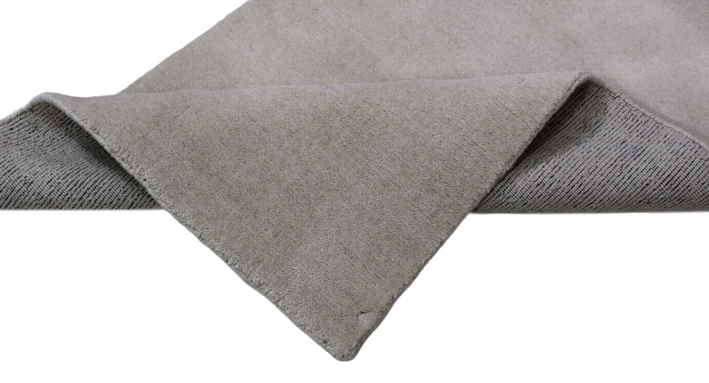 Beige Elfenbe Brücke 100% Wolle 75X200 cm Handgewebter Teppich Orientteppich  C9