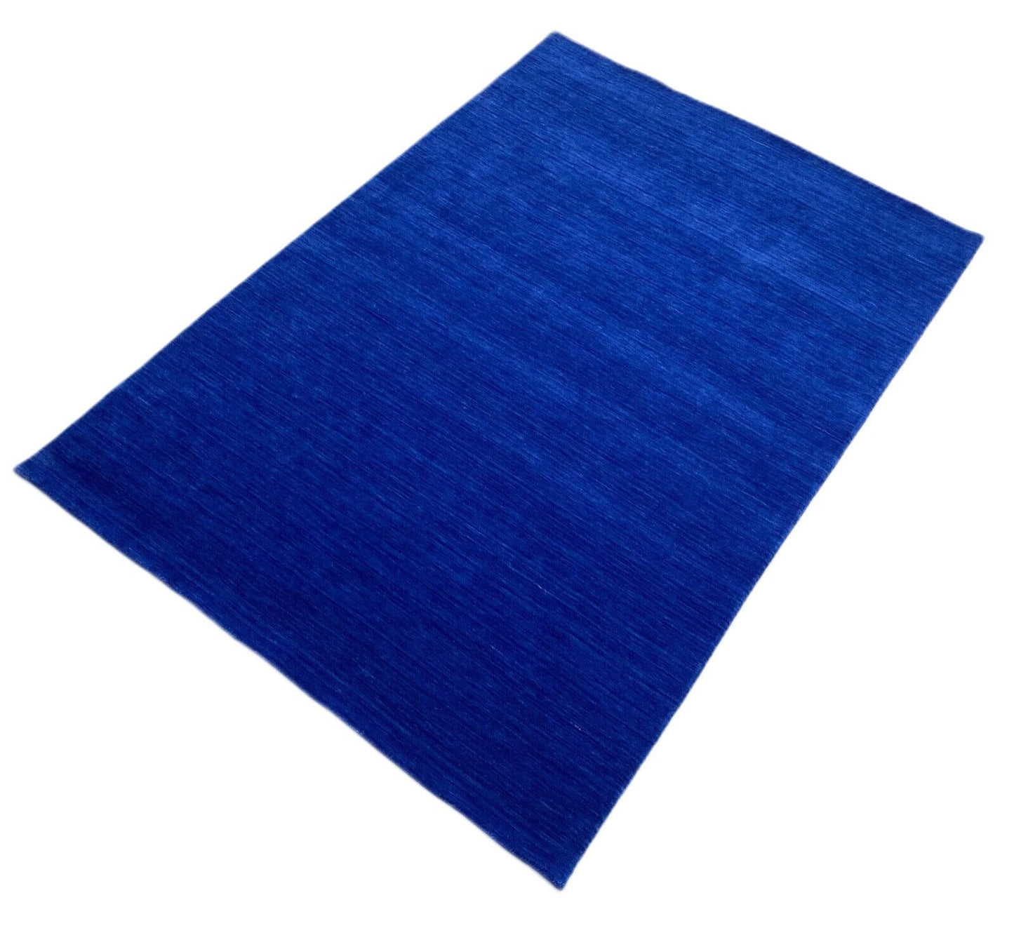 Lila Blau Teppich 100% Wolle Gabbeh 170x240 cm Handgewebt einfarbig WR134