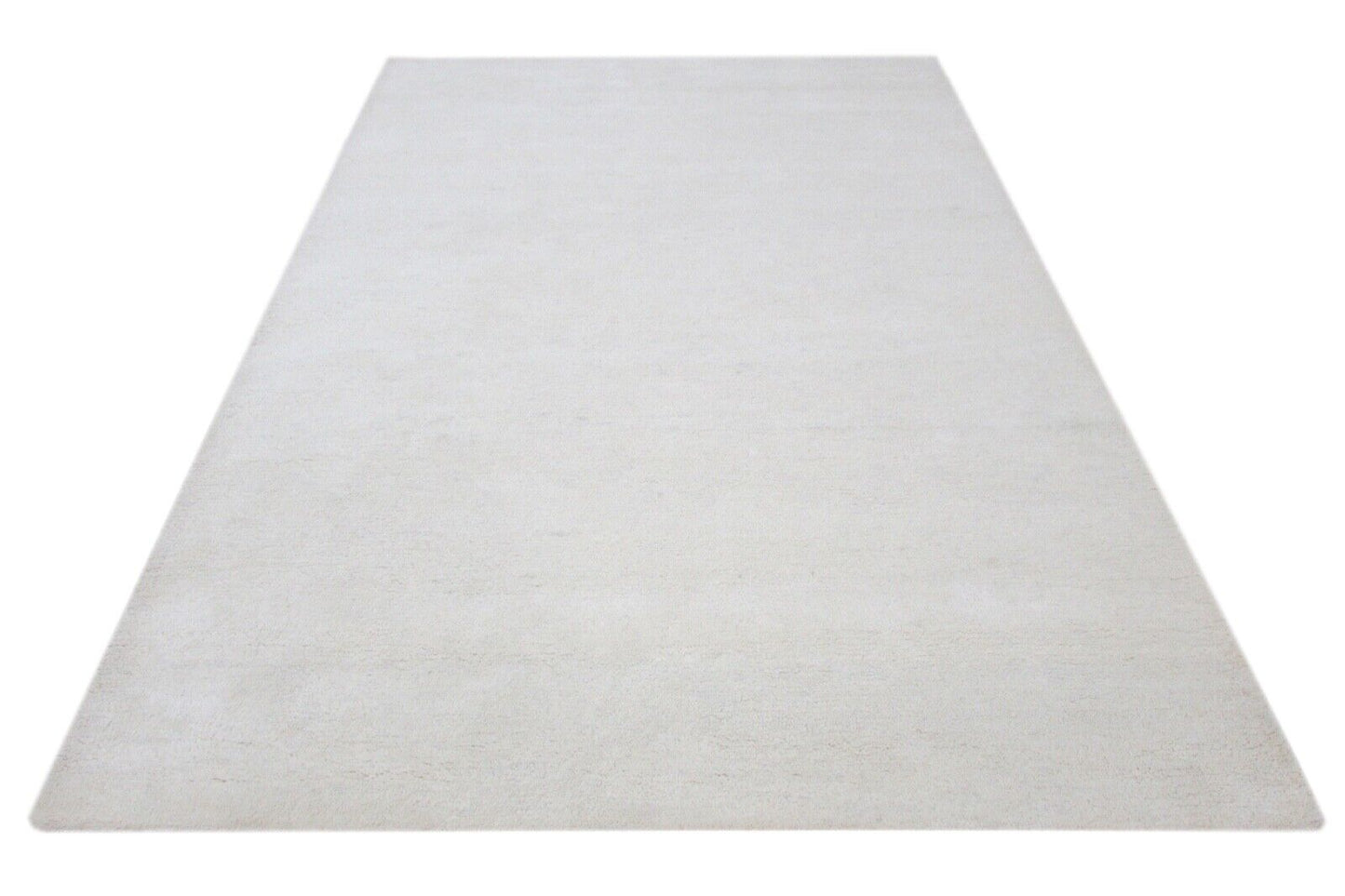 Elfenbeinfarbe Teppich 100% Wolle Beige 160X230 cm Handarbeit Handgetuftet T848